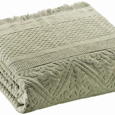 Autres linges de bain - Drap de bain Zoe Tilleul 100 x 180 - MAISON VIVARAISE - SDE VIVARAISE WINKLER