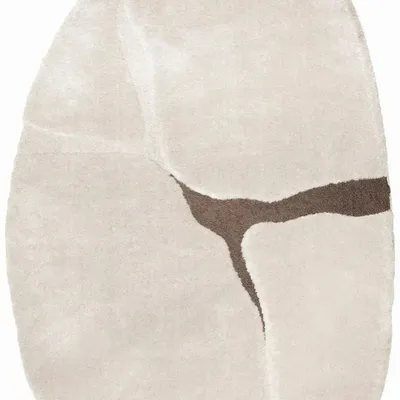 Rugs - Recycled Galet rug Yan Neige 160 X 230 X 2 - MAISON VIVARAISE - SDE VIVARAISE WINKLER
