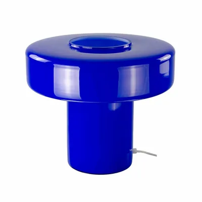 Lampes à poser - Lampe à poser XXL en verre bleu, FOZA MAXI - C-CRÉATION | BOUDET
