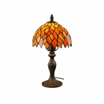 Table lamps - Small orange mosaic glass and zinc table lamp, TIFFANY CAMILLE - C-CRÉATION | BOUDET