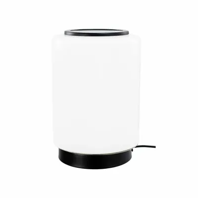 Lampes à poser - Lampe à poser en verre blanc et métal noir, TEORA - C-CRÉATION | BOUDET