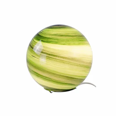 Lampes à poser - Lampe à poser petit modèle en verre soufflé vert, ASTROLIS - C-CRÉATION | BOUDET
