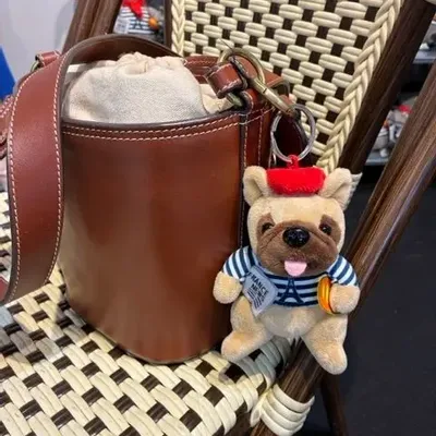 Peluches - Louis le Bouledogue Français 12cm Porte Clé - LE PIGEON PARISIEN