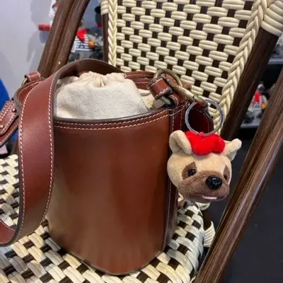 Soft toy - Louis le Bouledogue Français 5cm Keyring - LE PIGEON PARISIEN