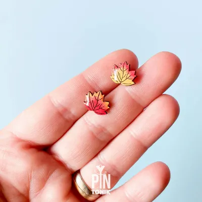 Autumn Leaves Mismatched Studs - PINTONIK