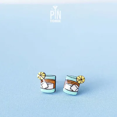 Cocktail Stud Earrings - PINTONIK