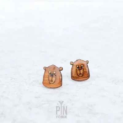 Bear Stud Earrings - PINTONIK