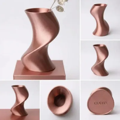 Aménagements pour bureau - Vase imprimé en 3D « BAILE » | Mousse au moka - AUURA