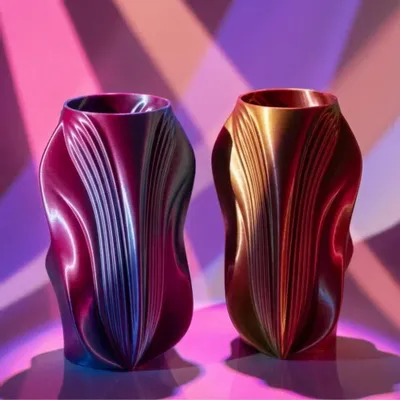 Aménagements pour bureau - Vase « Plaisir » | Rose et bleu | Multicolore - AUURA