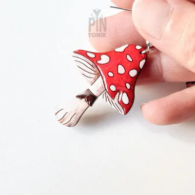 Jewelry - Amanita Mushroom Dangle Earrings - PINTONIK