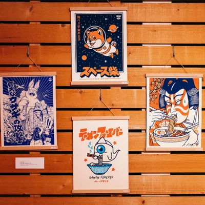 Poster - Print “Kabuki Ramen” (size 50x70cm, 30x40cm or A4) - YEAAAH! STUDIO