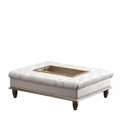 Ottomans - EDUARD SMALL POUF CAPITONNÈ - SIWA SOFT STYLE HOME