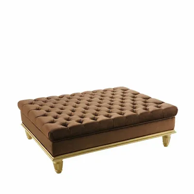 Poufs - POUF TOTAL CAPITONNÉ EDUARD - SIWA SOFT STYLE HOME
