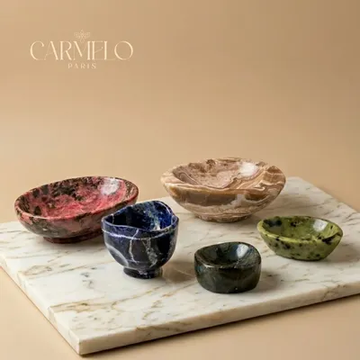 Objets de décoration - Bol décoratif en pierre de jaspe - CARMELO PARIS