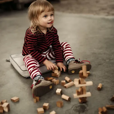 Jouets enfants - RAINBOW BLOCKS IN TRAY - 54 PCS - WOODEN STORY