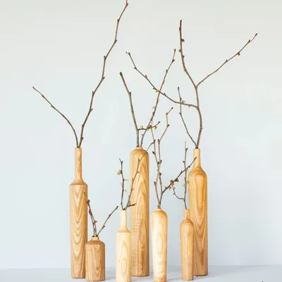 Floral decoration - Wooden Vase - WOODEN STORY