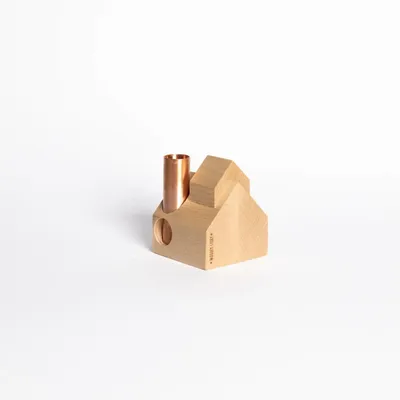 Decorative objects - wooden candle holder -decor House - WOODEN STORY