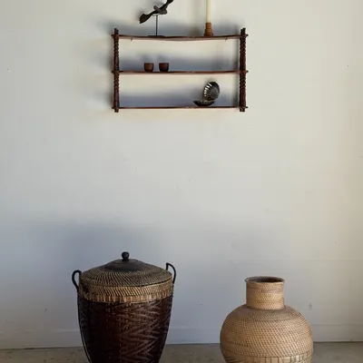 Shelves - Small oak three-tier shelf H68 L41 - OFFICE OBJETS