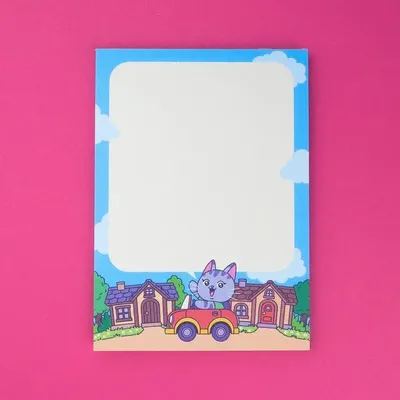 Stationery - "Kitty” notepad - Size 10.5 x 14.8 cm - YEAAAH! STUDIO