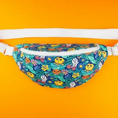 Sacs et cabas - Sac banane en tissu « Fleurs » - Édition limitée - YEAAAH! STUDIO