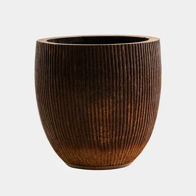 Decorative objects - Striated coconut palm cover pot - DESIGN TRIP