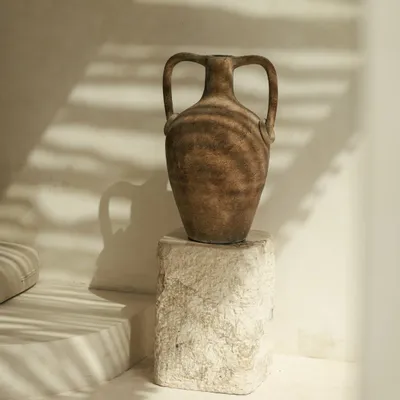Decorative objects - Buffalo pot - antique finish - DESIGN TRIP
