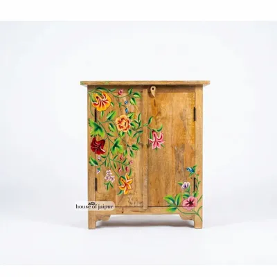 Sideboards - Jaipur Petite Hand-Painted Solid Wood Cabinet by House of Jaipur - HOUSE OF JAIPUR