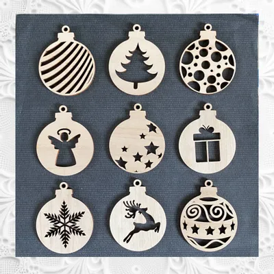 Christmas garlands and baubles - Christmas baubles  - Classic collection - 9 pieces - LA COUR DU JUCH