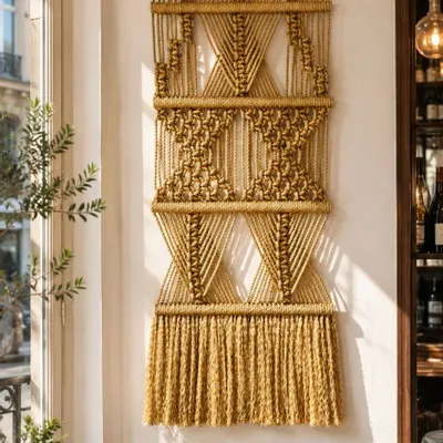 Tapestries - Macrame Wall Hanging Fondation Golden - NŒULUXE