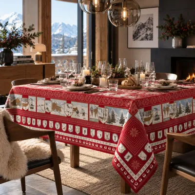 Table linen - Snow tablecloth - BEAUVILLÉ