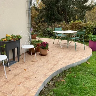 Indoor floor coverings - Pont du Gard Ocre tiles — Interior - LIGERIO
