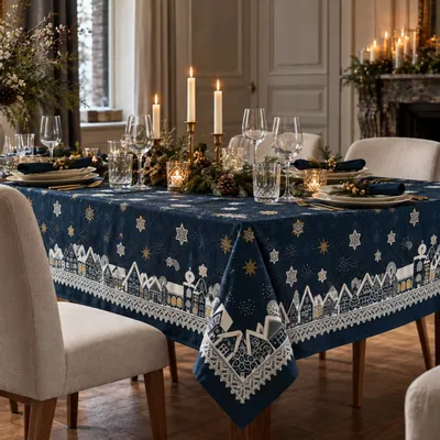 Table linen - Tablecloth - Starry Night - BEAUVILLÉ