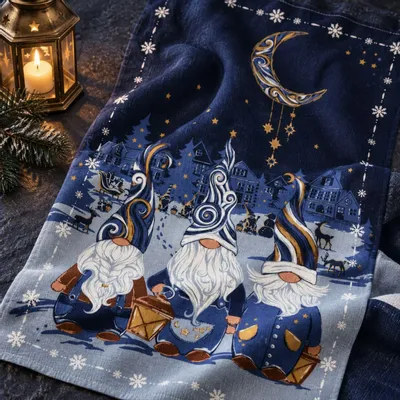 Torchons textile - Torchon Les lutins de Noël - BEAUVILLÉ