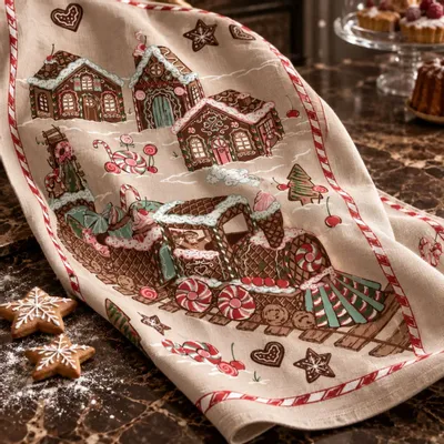 Dish towels - Train Gourmand tea towel - BEAUVILLÉ