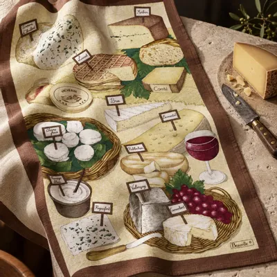 Kitchen linens - Cheese tea towel - BEAUVILLÉ