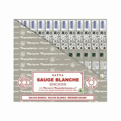 Home fragrances - Satya White Sage Incense 15g - ARABESK