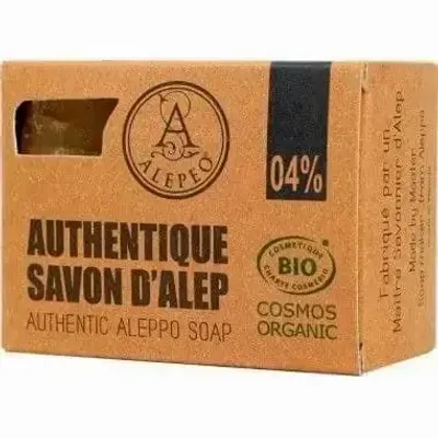 Savons - Savon d'alep Cosmos Biologique 4% huile de laurier 200g - ARABESK