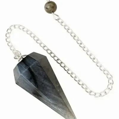 Jewelry - Labradorite Conical 6-Facet Pendulum - ARABESK