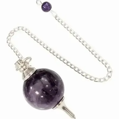 Bijoux - Pendule sphère Améthyste 4cm - ARABESK