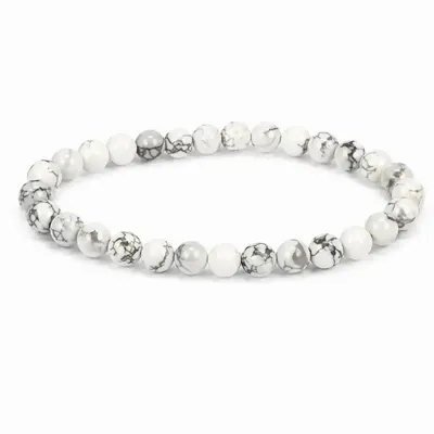 Home fragrances - Howlite Beaded Bracelet 6mm - ARABESK