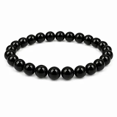 Home fragrances - Black Onyx Bracelet with Beads 8mm - ARABESK