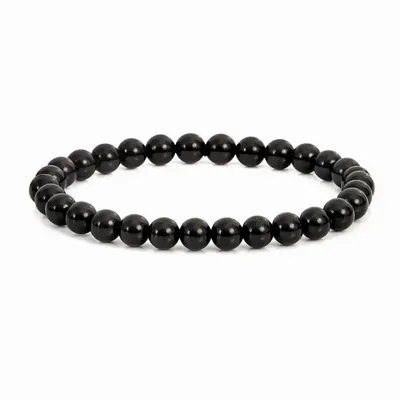 Home fragrances - Black Tourmaline Bracelet Beads 6mm - ARABESK