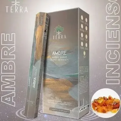Parfums d'intérieur - Encens Terra Sans Charbon Hexa - Ambre 30g - ARABESK
