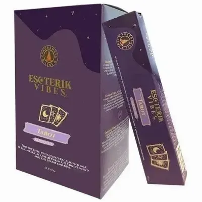 Home fragrances - Incense Fragrances & Senses Esoterik Vibes Tarot Masala - Box of 12 Packs (15g) - ARABESK