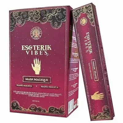 Home fragrances - Incense Fragrances & Senses Esoterik Vibes Magic Hand Masala - Box Of 12 Packs (15g) - ARABESK