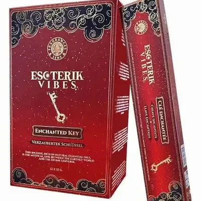 Home fragrances - Incense Fragrances & Senses Esoterik Vibes Enchanted Key Masala - Box of 12 Packs (15g) - ARABESK