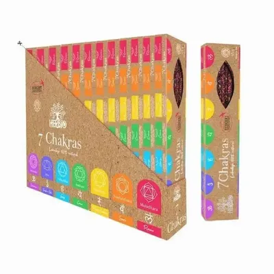 Parfums d'intérieur - Encens Herbio 7 Chakras Ecocert En Bâton Fagot 20g - ARABESK