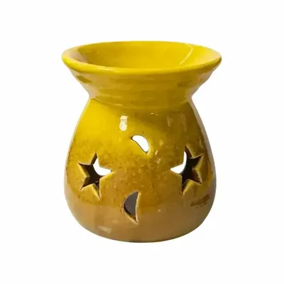 Senteurs - Brûleur Huile en Céramique Dégradé Jaune 8.5cm - ARABESK