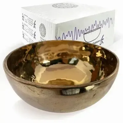 Home fragrances - Golden Tibetan Singing Bowl without Mallet 14cm - ARABESK