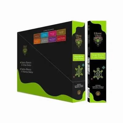 Home fragrances - Incense Fragrances & Sens Ethnic Vibes White Sage & Sweetgrass 15g - ARABESK